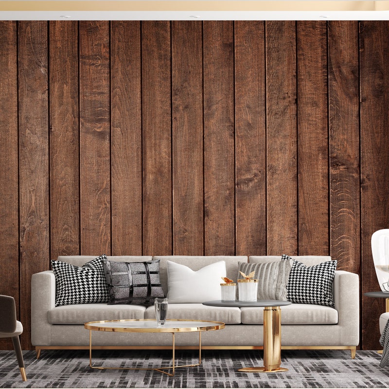 Wood Panel Wallpaper - Etsy