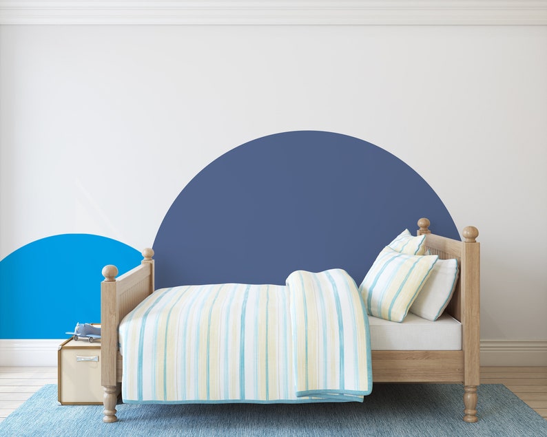 Half Circle Wall Decal Wall Sticker Decal Peel and Stick Etsy