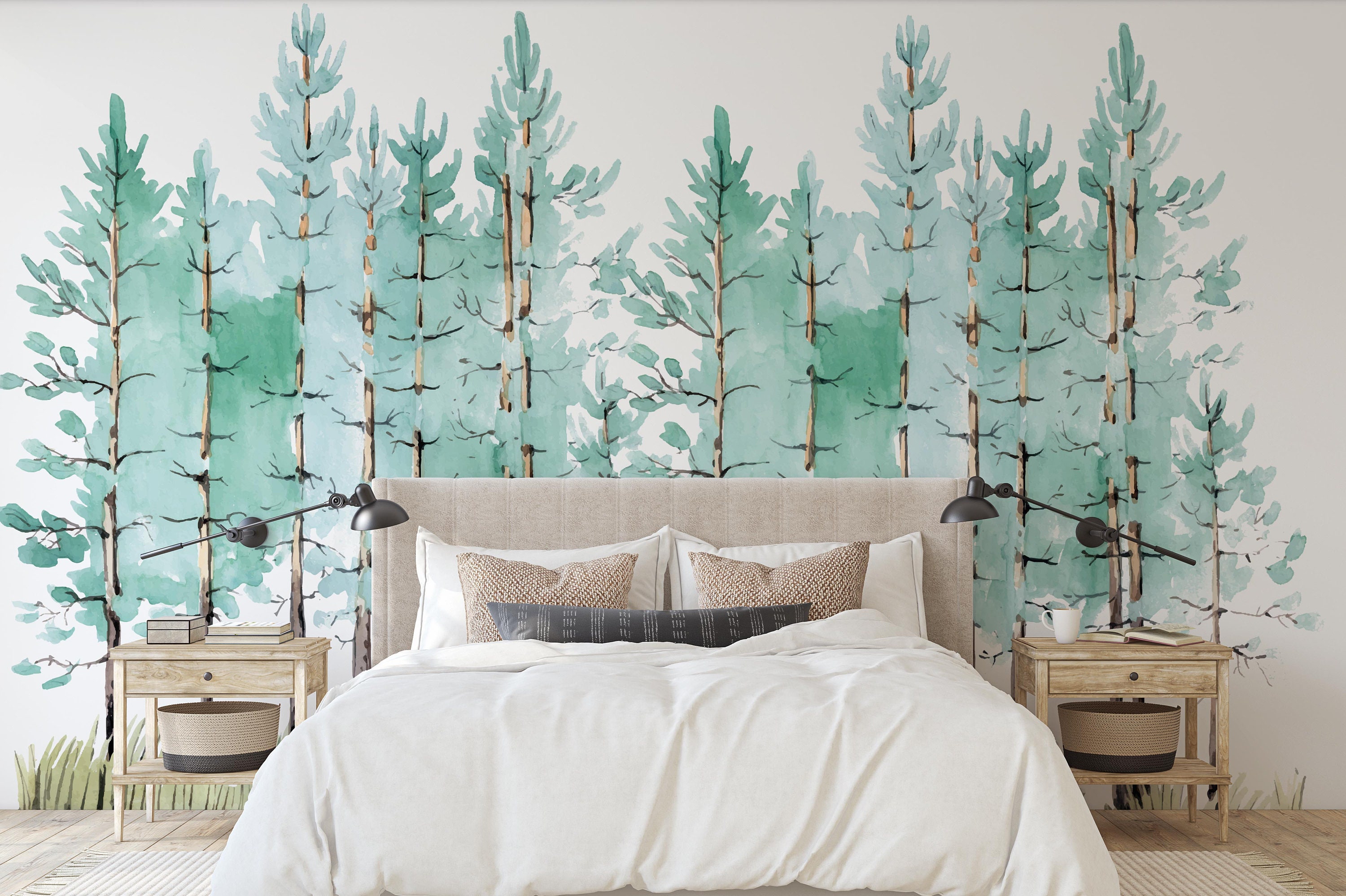 Nature Wallpaper Peel and Stick Removable Self Adhesive Forest - Etsy