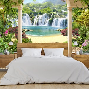 Waterfall Wallpaper Self Adhesive Peel & Stick Wall Sticker Wall Decoration