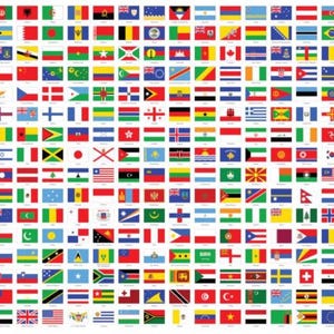 Flaggen Aufnäher - Wählen Sie eine Landesflagge, Reisen, Abenteuer, Aufnähen, Aufbügeln, Klettverschluss, Magnet, Preis pro Flagge, Benutzerdefinierte Aufnäher von EmbroideryGnome