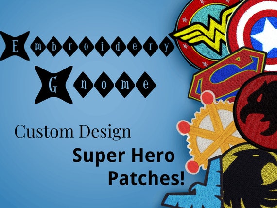 Custom Patch, Superhero, Villain, Logo, Sew On, Iron On, Magnet , Velcro 