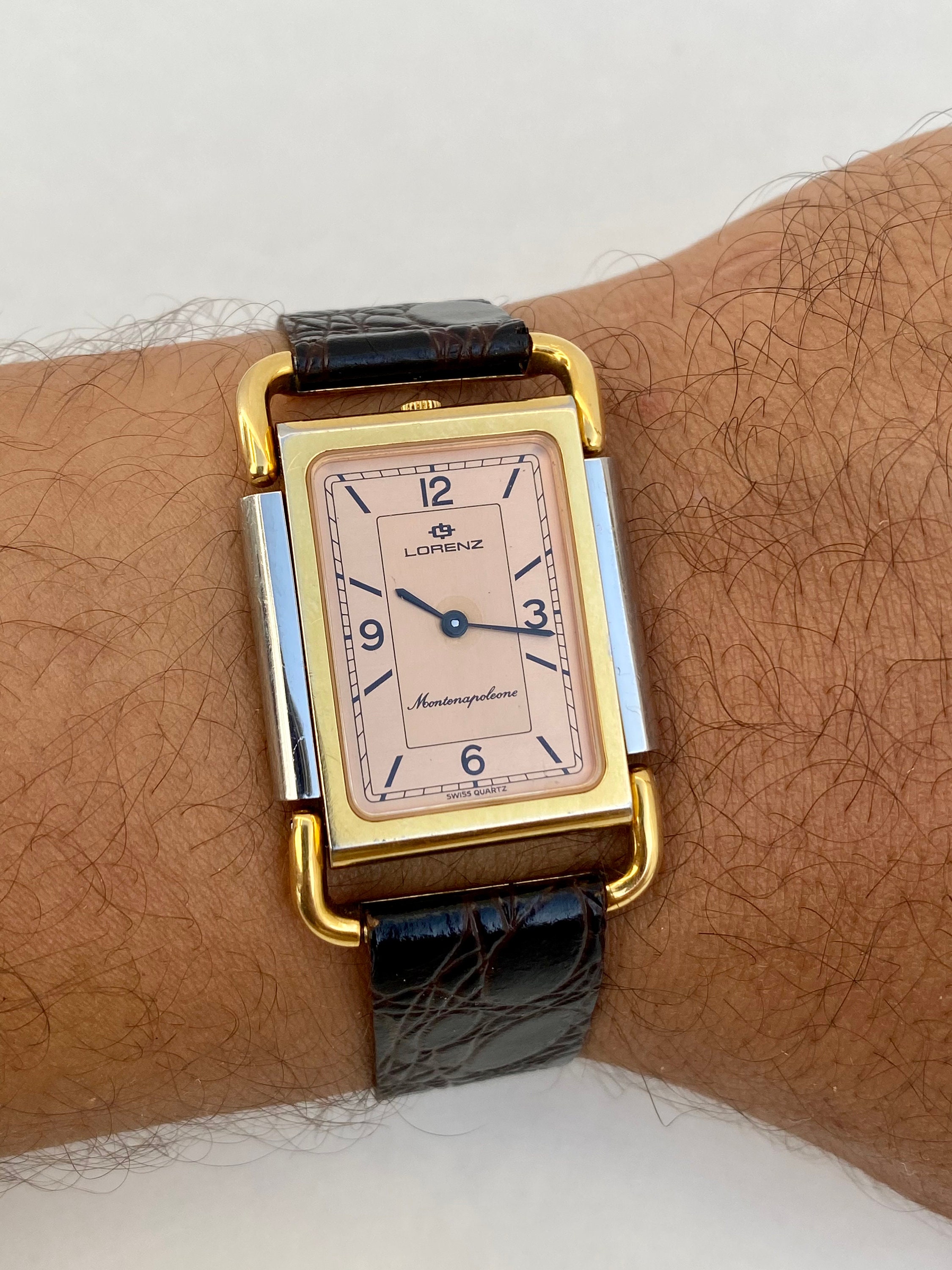 Vintage Lorenz Montenapoleone Watch Mens Quartz Swiss Made | Etsy
