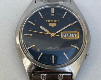 Vintage SEIKO 5 Automatic 6309-8670 Mens 17 Jewels Day Date - Etsy