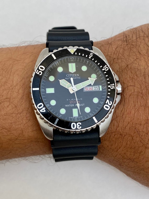 Vintage CITIZEN Automatic Watch Mens Divers 21 Jewels 200m Day | Etsy  Australia
