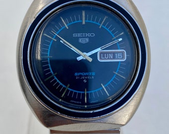 Vintage SEIKO 5 Sport 6119-8450 Automatic Watch Mens 21 Jewels - Etsy UK
