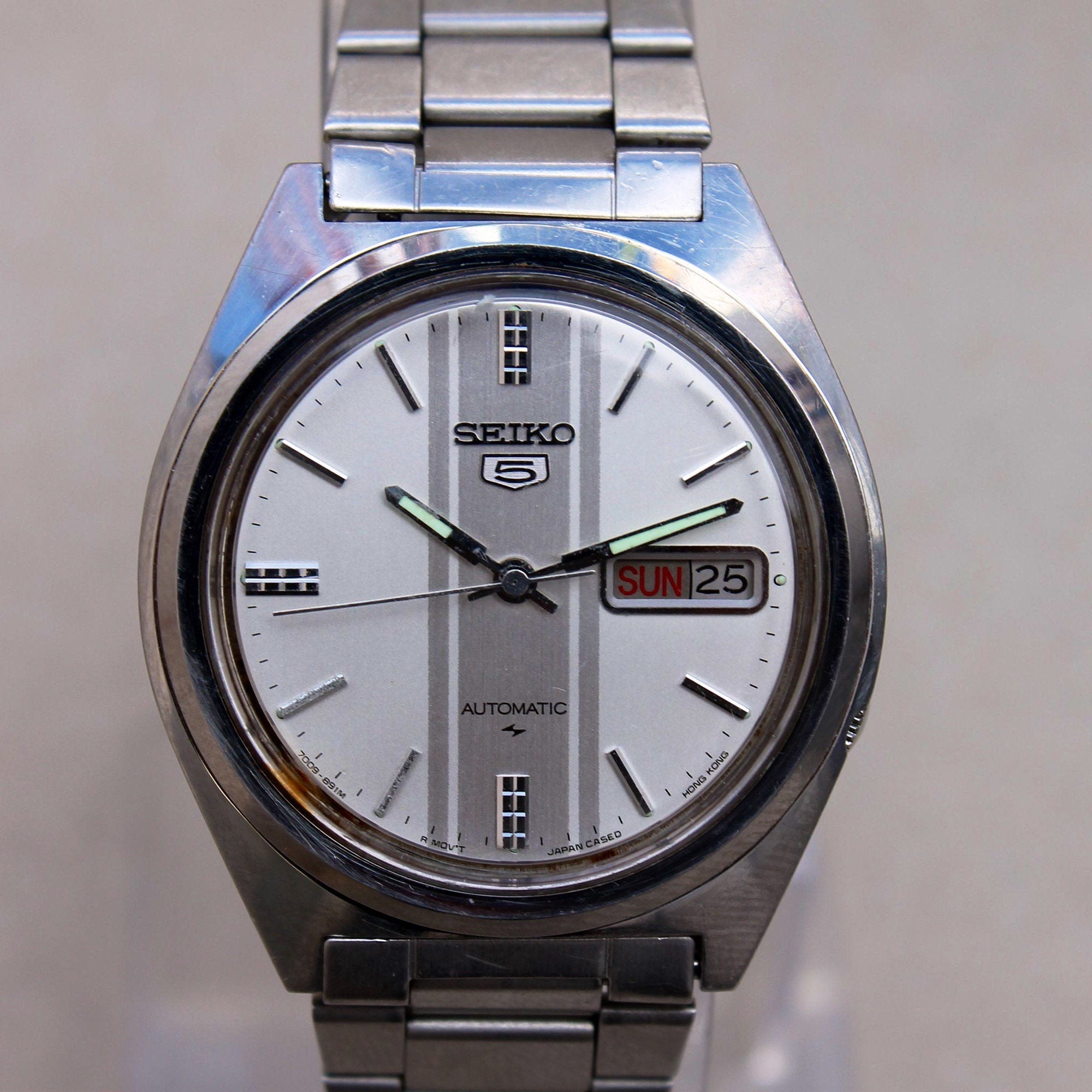 Vintage Seiko 5 7009-8750 Automatic Vintage Watch Mens Day - Etsy UK