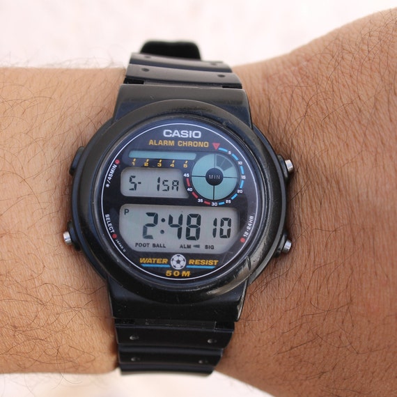 Vintage Casio TRW-10 Football Alarm Chrono Digital Watch Mens | Etsy Denmark