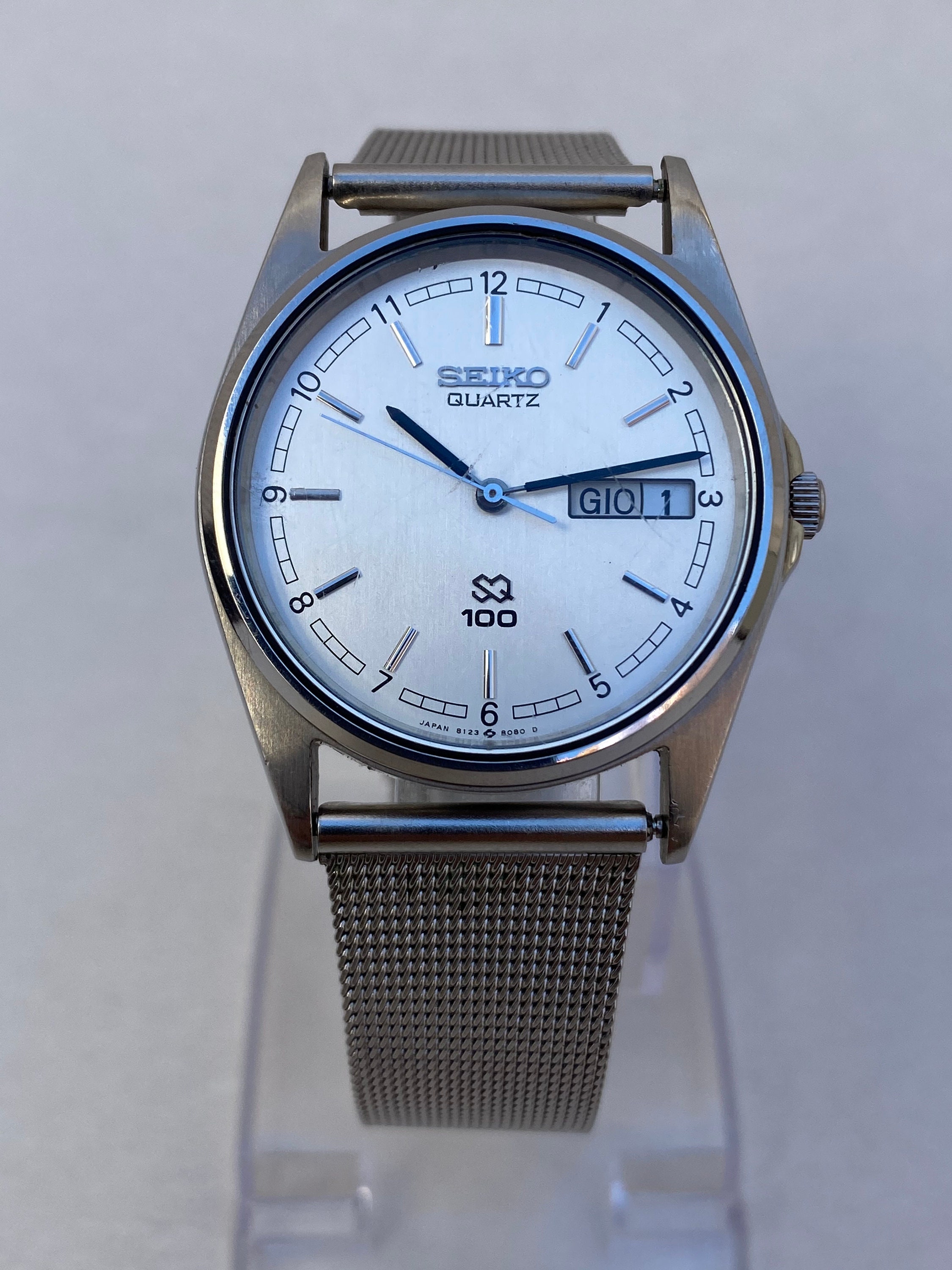 Buy Vintage SEIKO SQ 100 8123-8040 Quartz Watch Mens Day Date Online in  India - Etsy