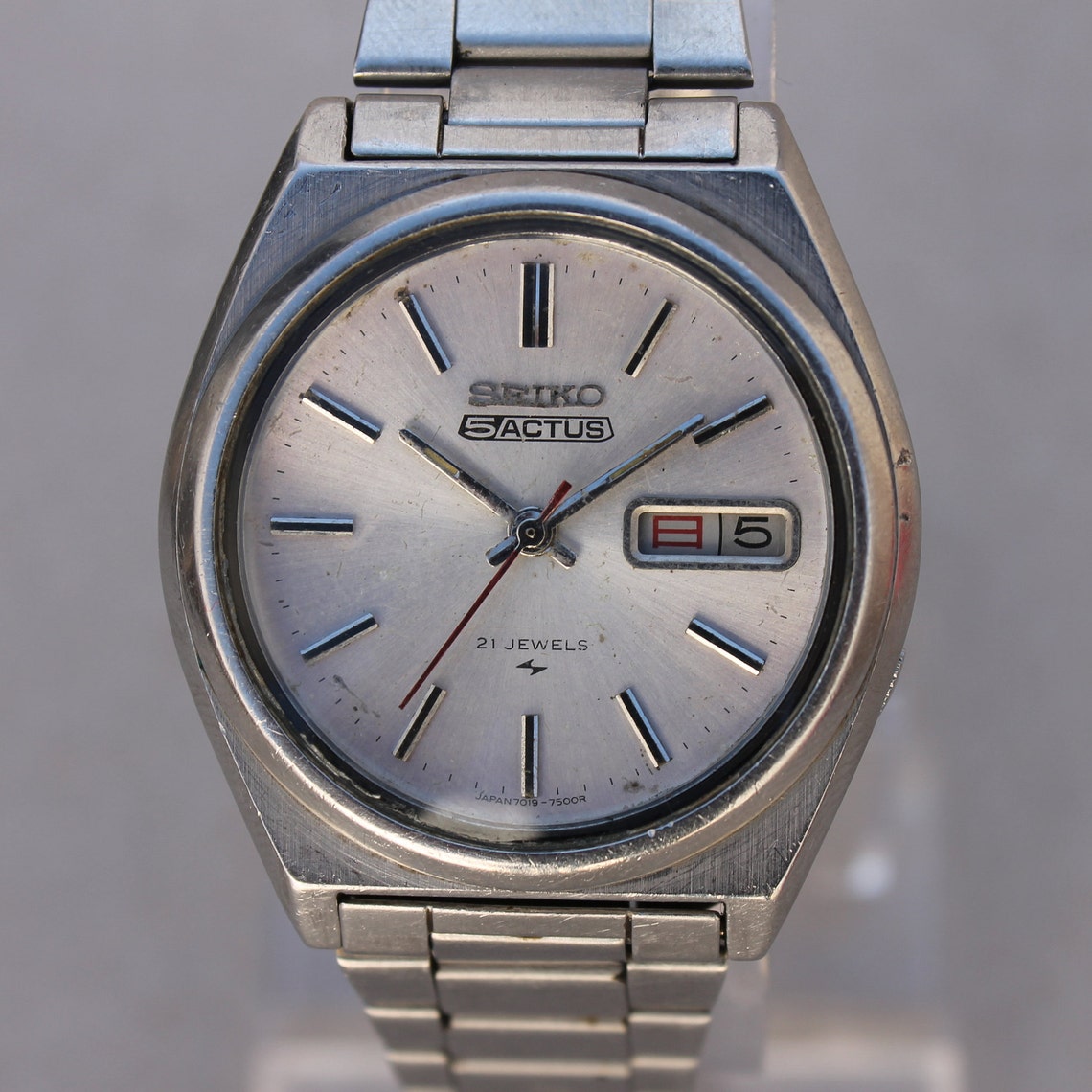 Vintage Seiko 5 ACTUS 7009 3130 Automatic Watch Mens 21