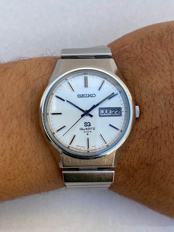 Vintage SEIKO SQ 0903-7019 4004 Watch Mens Day Date