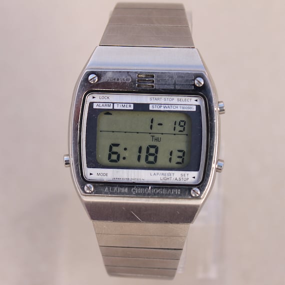 Vintage Seiko A259 5080 digitale Horloge Mens Alarm | Etsy België