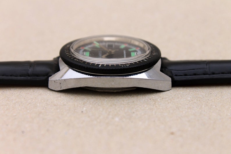 Montre De Plongée Besançon Super Datomatic - À Réviser Ou Pour Pièces - Réf 199-13/P2