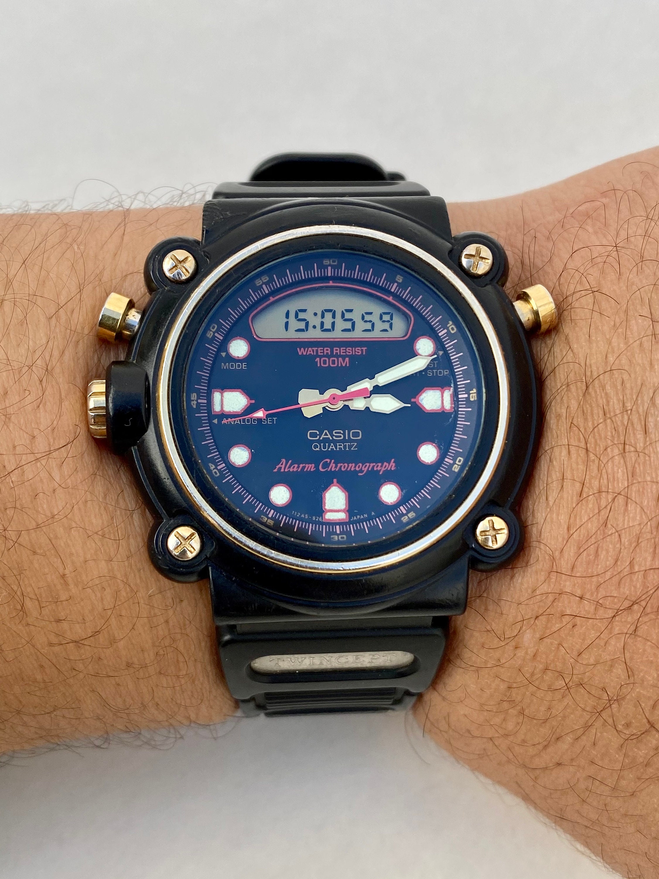 Casio Quartz Chronograph - Etsy
