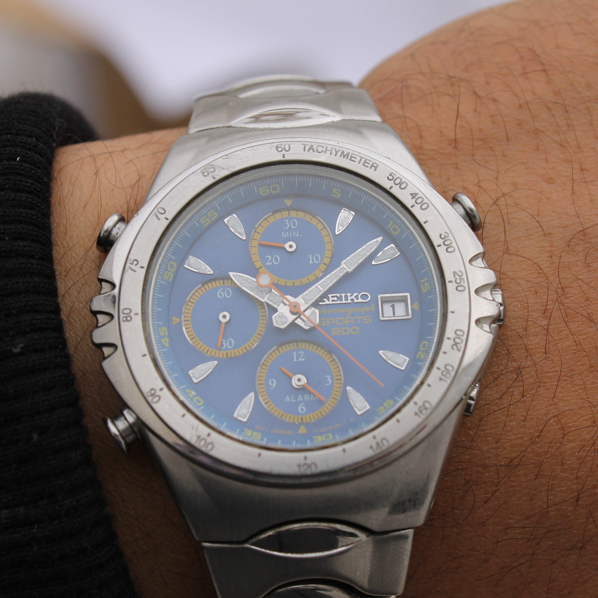 SEIKO Sport 200 Divers Chronograph Alarm Watch Mens Quartz | Etsy