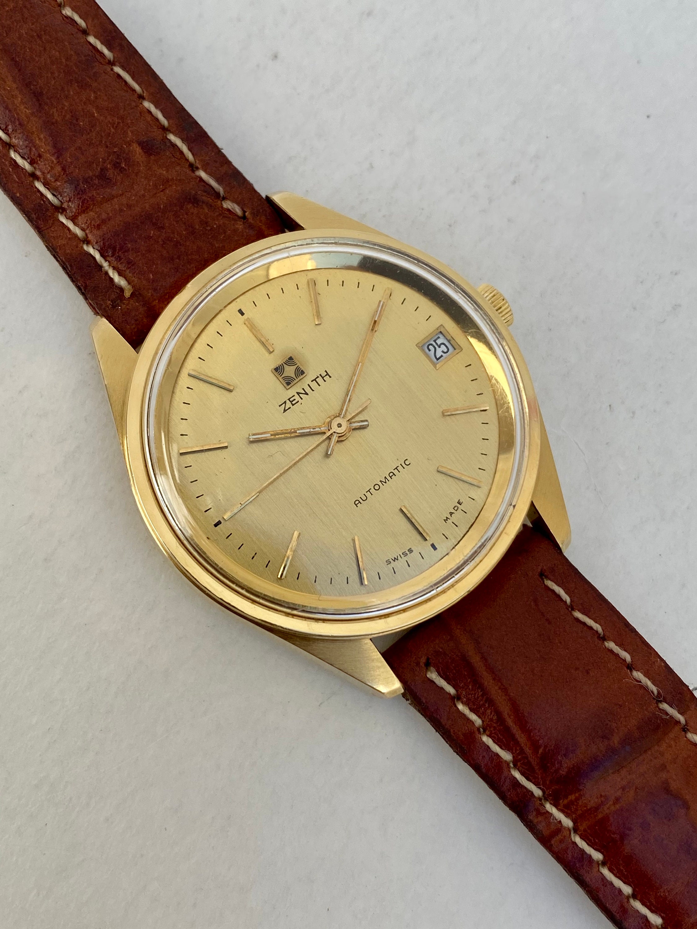 zenith automatic gold watch