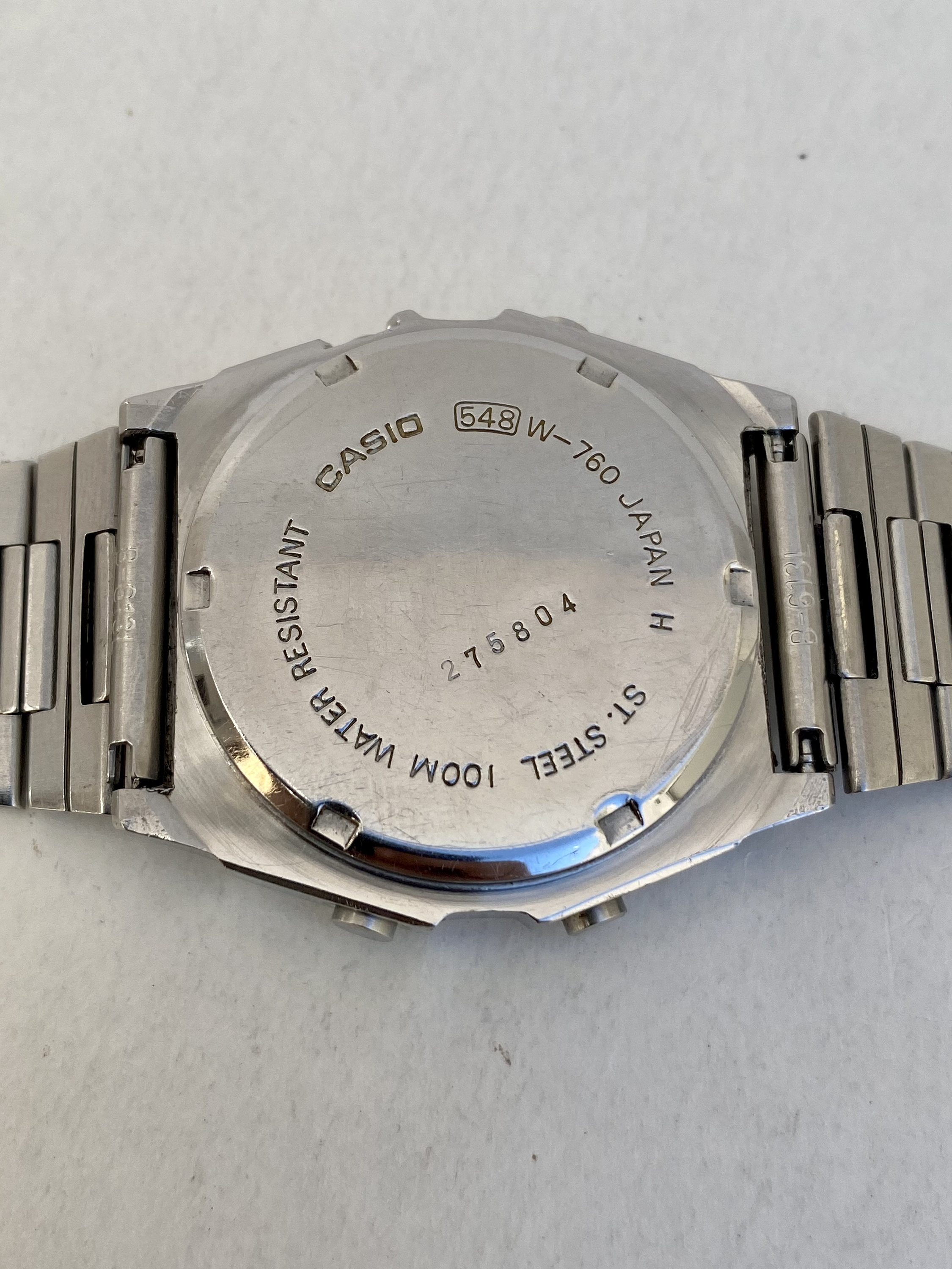 Vintage Casio 548W-760 Watch Mens Alarm Chronograph - Etsy