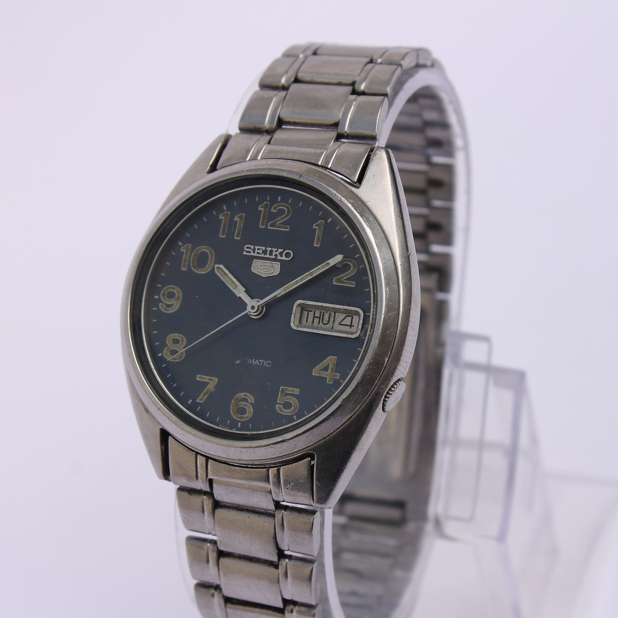 Seiko 5 7009-3180 F Automatic Vintage Watch Mens Day Date - Etsy