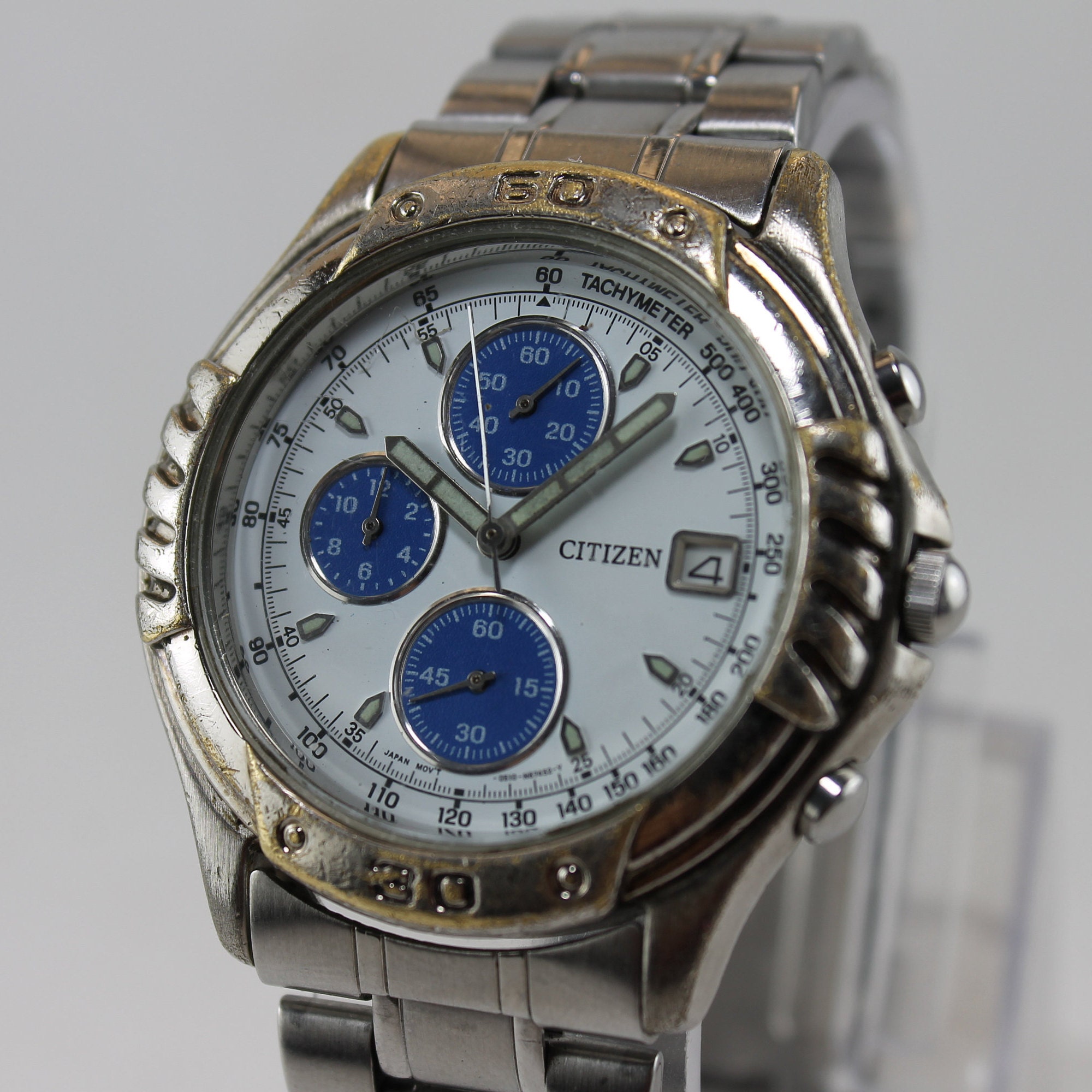 Vintage Citizen ORE FELICI Chronograph Tachymètre Quartz | Etsy Italia