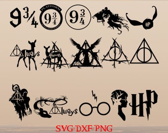Hogwarts svg Quotes Silhouette. Lord Voldermort Deathly Hallows Svg Harry Potter Svg Dxf Png Hermione Svg Cricut File