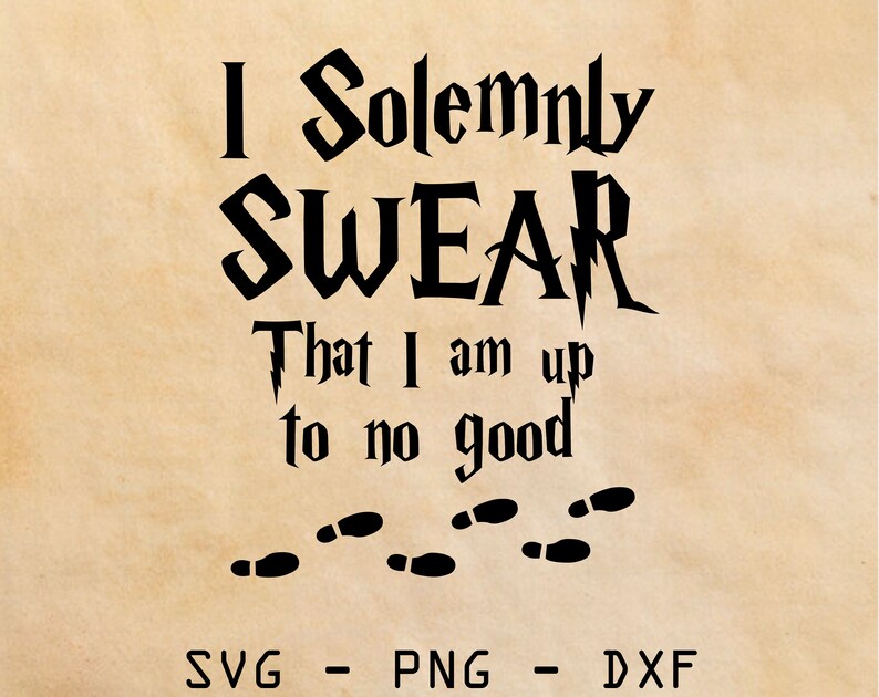 Download I solemnly swear Harry Potter svg/png/dxf Cut File | Etsy