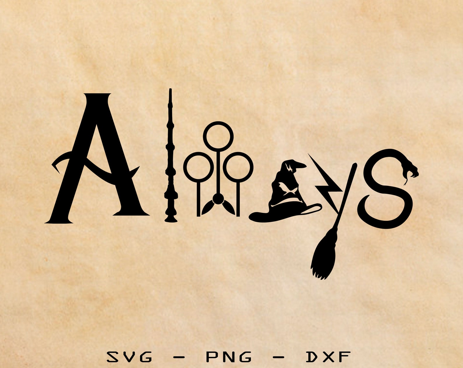 Always Harry Potter svg/png/dxf Wizard svg Muggle Cut | Etsy