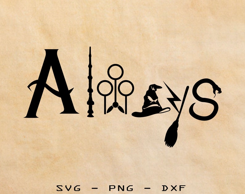 Download Always Harry Potter svg/png/dxf Wizard svg Muggle Cut | Etsy