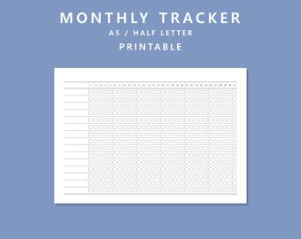 Printable Tracker, Monthly Tracker, Printable Planner, Printable Organizer, Minimal Tracker, Goal Tracker, Daily Tracker, Reading Tracker