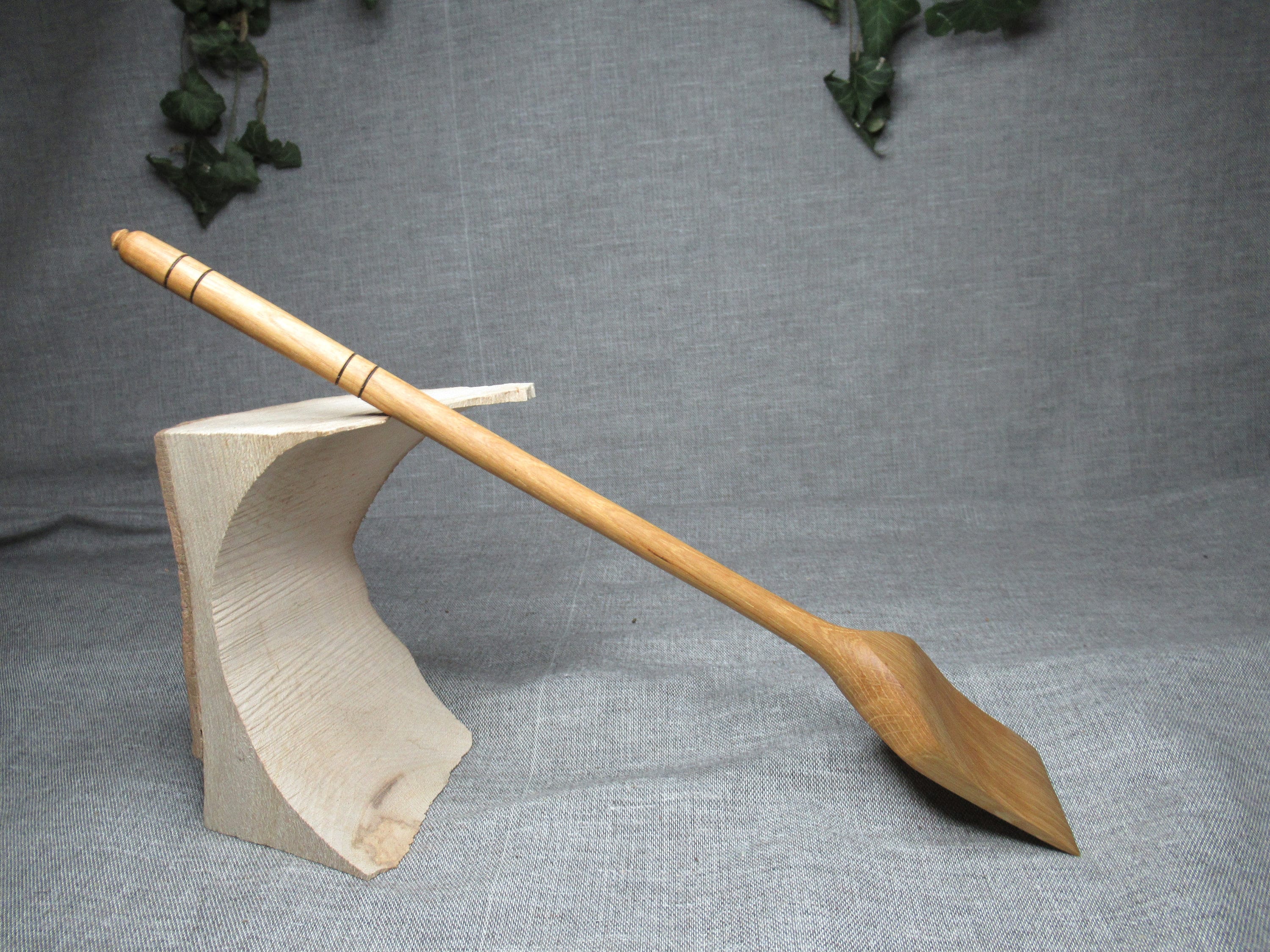 Très Grande Spatule de Cuisine en Bois Chêne.