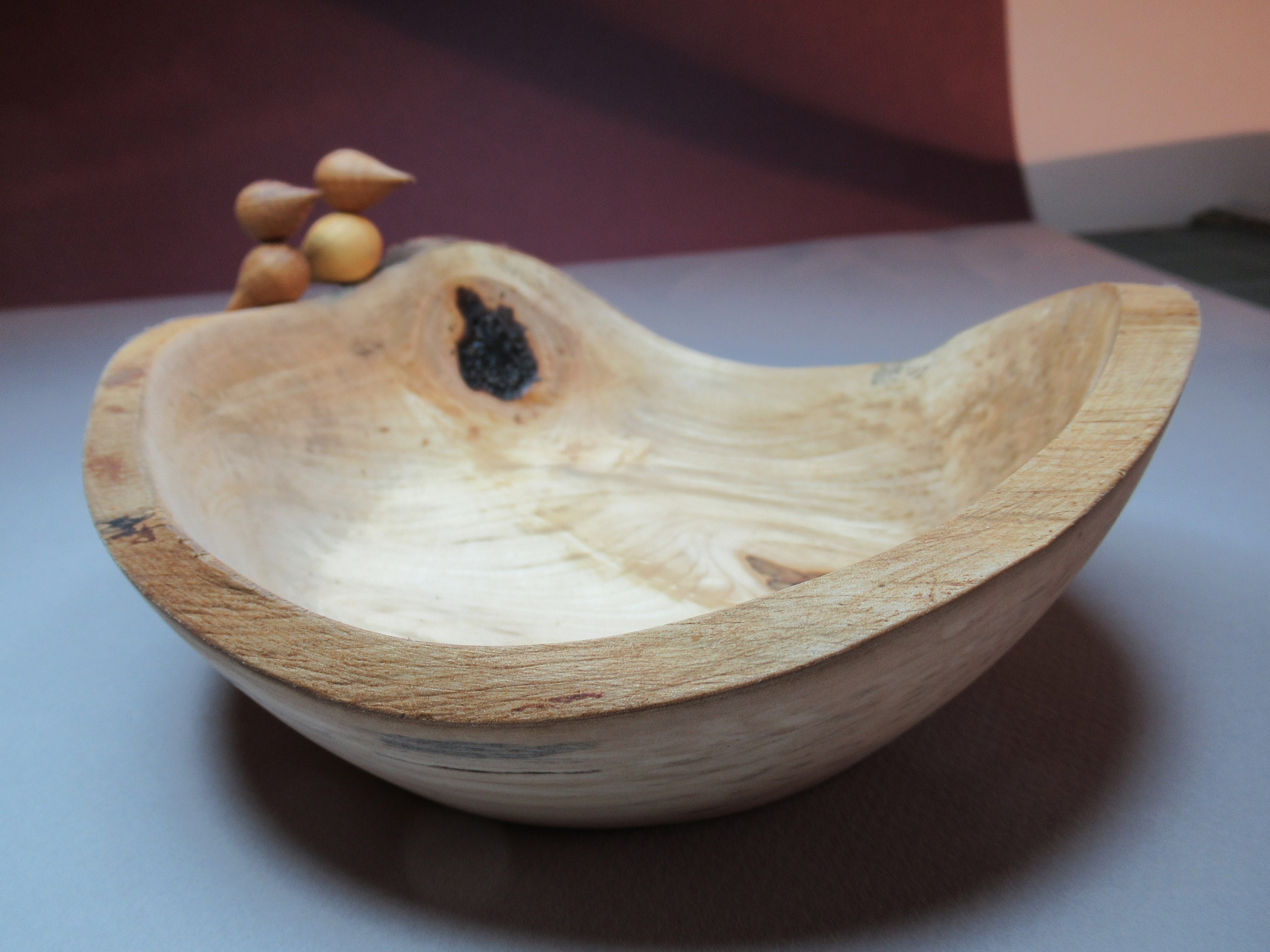 Saladier en Bois de Marronnier.