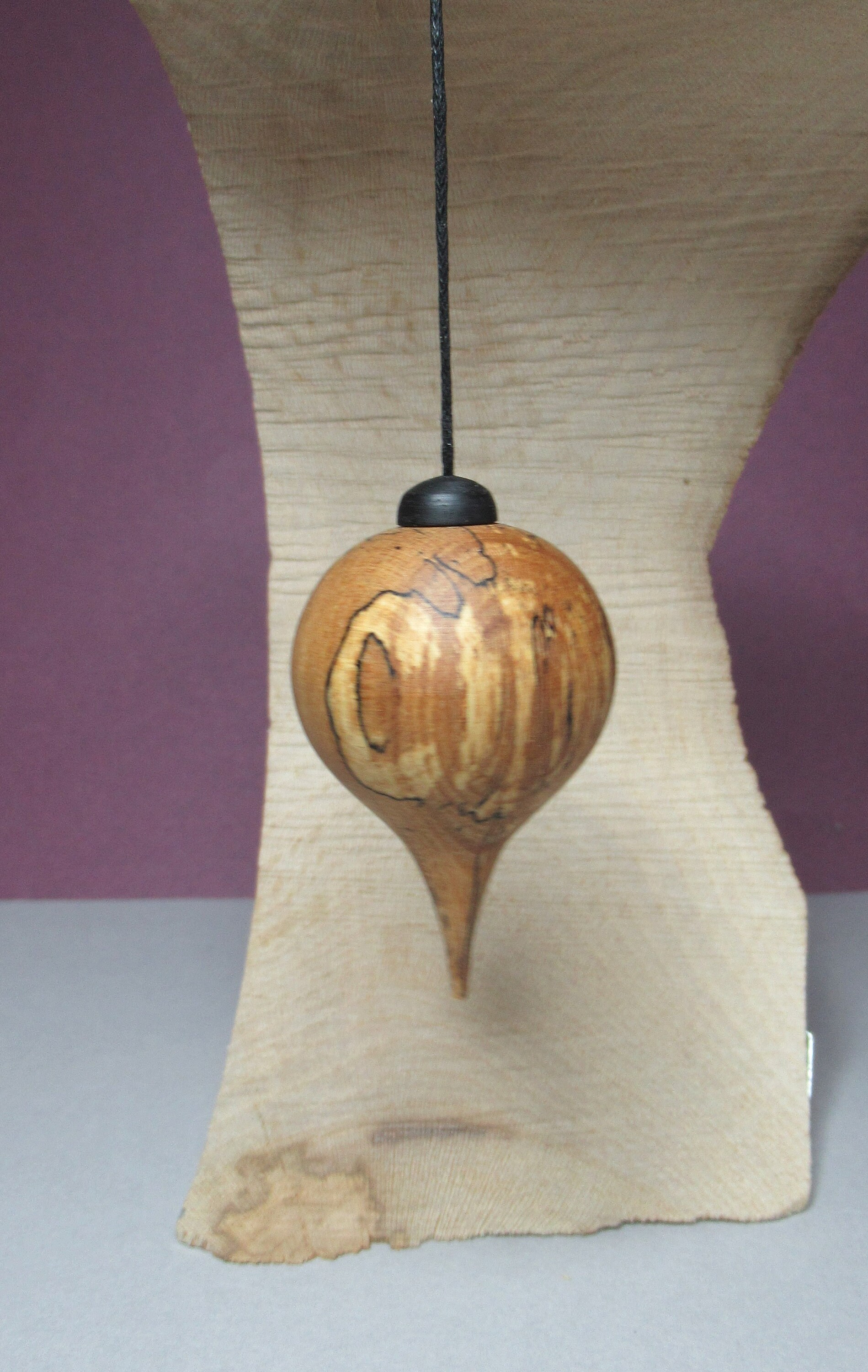 Beau Pendule Boule, Précis, Bois Lesté 20G Pour Radiesthésie, Divination, Source.