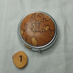 customizable pill box, wooden secret box