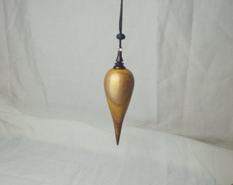 Pendule goutte, pendule boule, précis bois d' arbre de Judée et ébène , lesté 23g pour radiesthésie, divination, source, géobiologie.