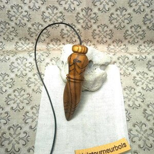 Sumach. Hochsensibel. 22 g – 7 cm – Ogive ø 1,6 cm. Graviertes Thoth-Pendel, ägyptisches Pendel für Wünschelrutengängerei, Wasserquellen, Wahrsagerei und Geobiologie.