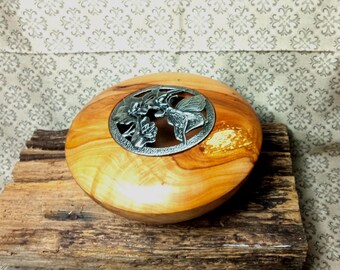 Potpourri pot, perfume diffuser, apple wood jewelry box.