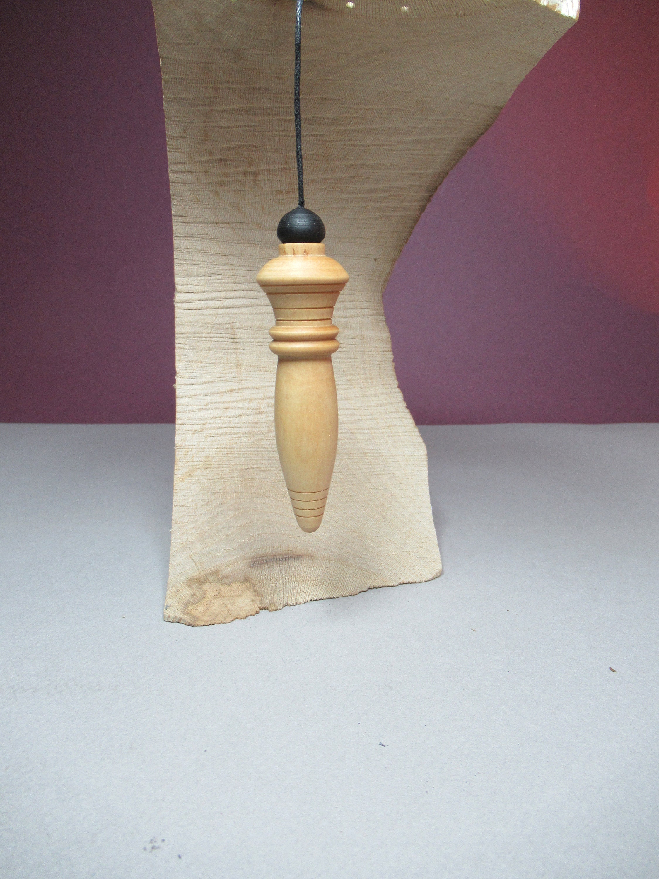 Pendule Égyptien en Bois de Vieux Cornouiller et Ébène, Radiesthésie, Source, Divination.