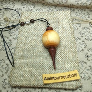 Taxus en wengé. Druppelpendel, 14 g, nauwkeurig voor wichelroedelopen, waarzeggerij, lente en geobiologie.