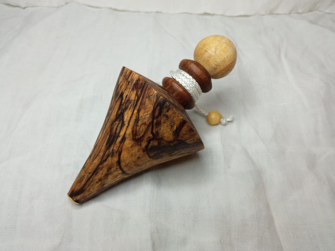 Beautiful Large Customizable String Spinning Top in Heated Ash, Plum ...