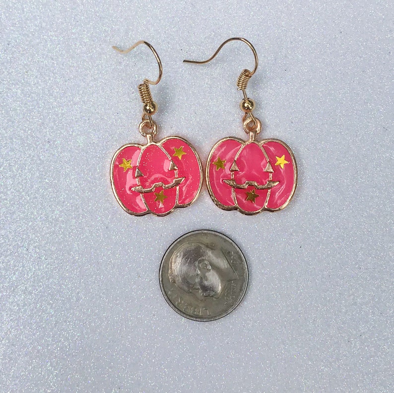 halloween pumpkin earrings