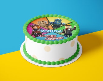 Roblox Cake Topper Etsy - cialda torta roblox