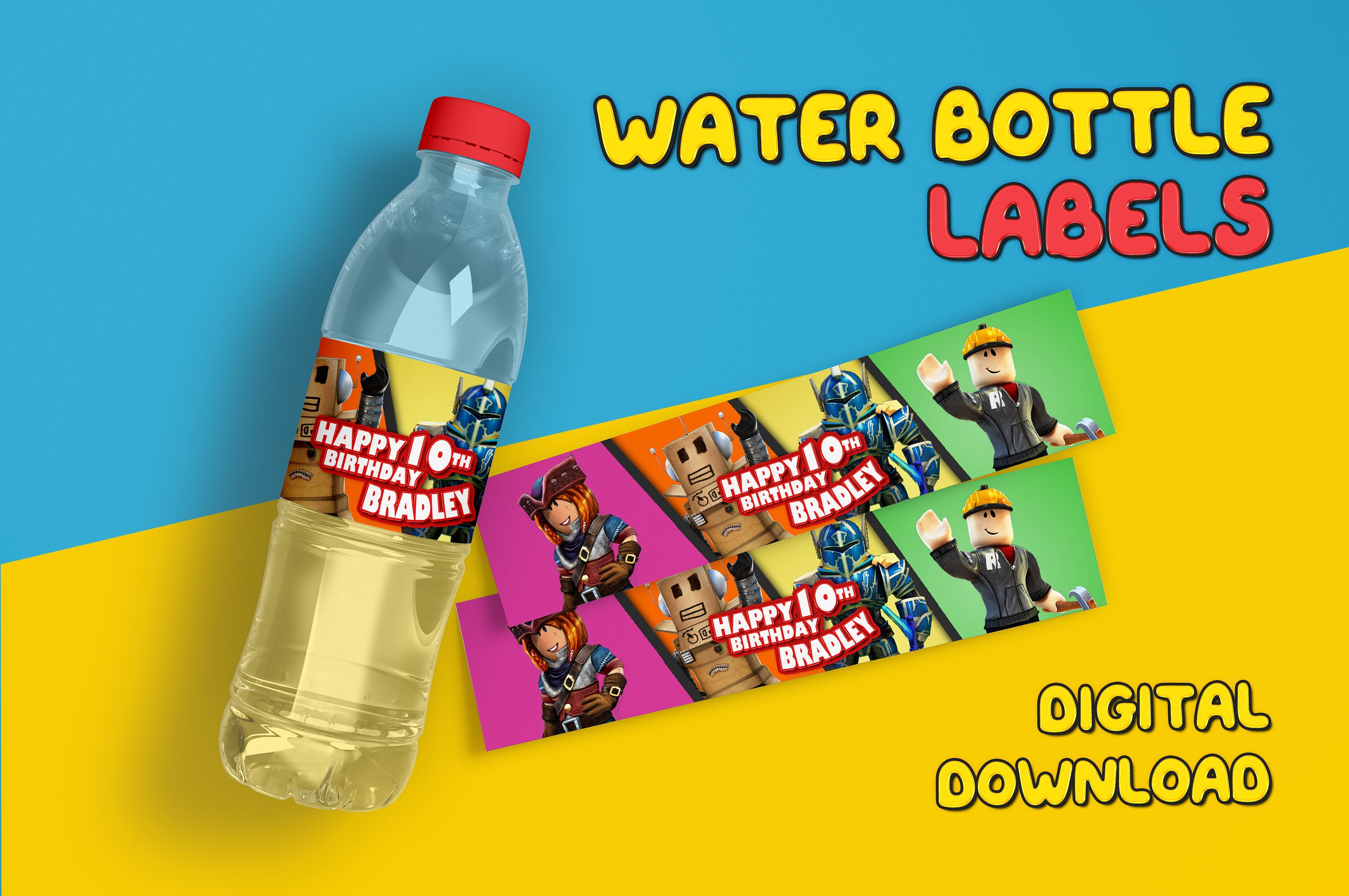 Roblox Water Bottle Labels