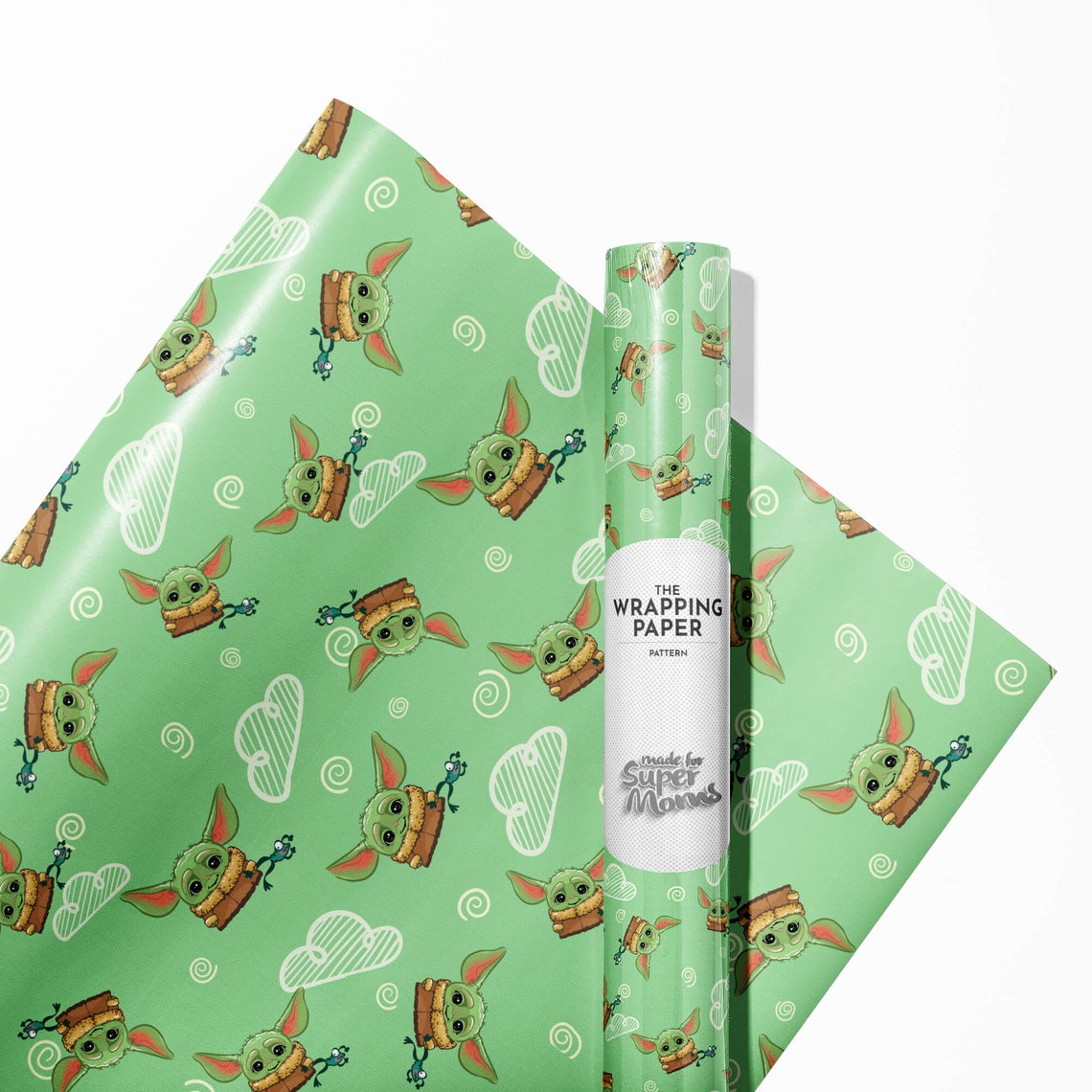 Baby Yoda Wrapping Paper Etsy