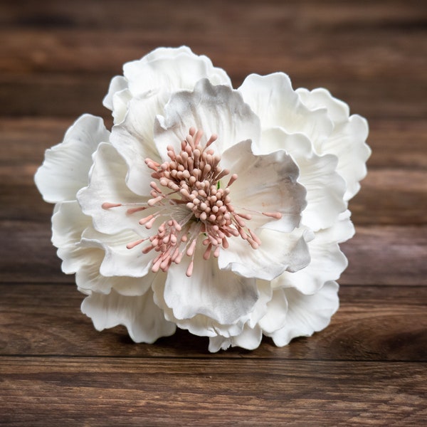 Peony sugar flower [ Wedding Cake Topper ] gumpaste cake decoration