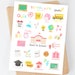 School Printable Stickers for Planner, Bulletjournal, Scheduler ...