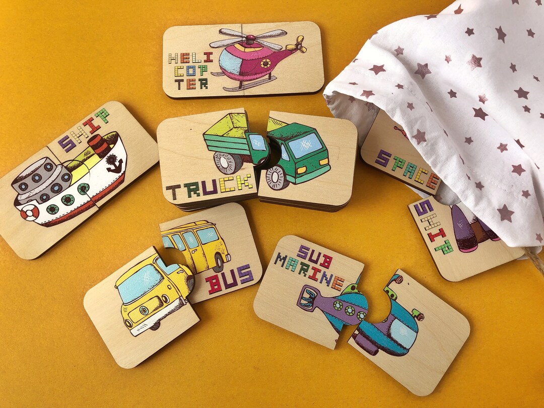 Wooden Board Game for 4 Year Old Boy / Colorful Cars Puzzle Etsy