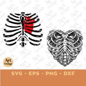 Halloween Bundle svg, Skeleton Rib Cage Silhouette, Skeleton Svg, Rib Cage Svg, Skeleton Rib Cage Bundle, Skeleton Svg, Skull Skeleton svg