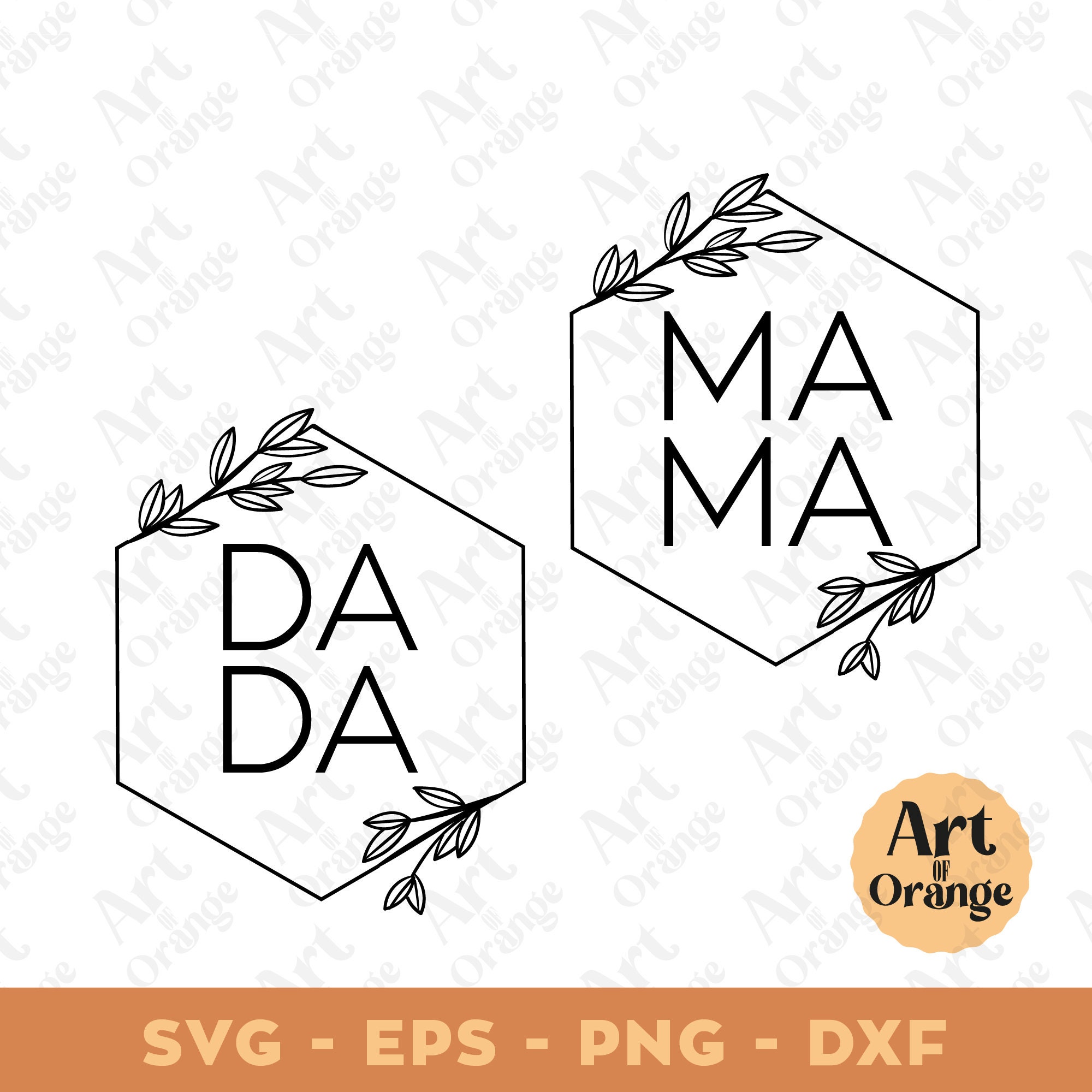 Download Mama Dada floral frame Mama floral hexagon svg Mothers day ...
