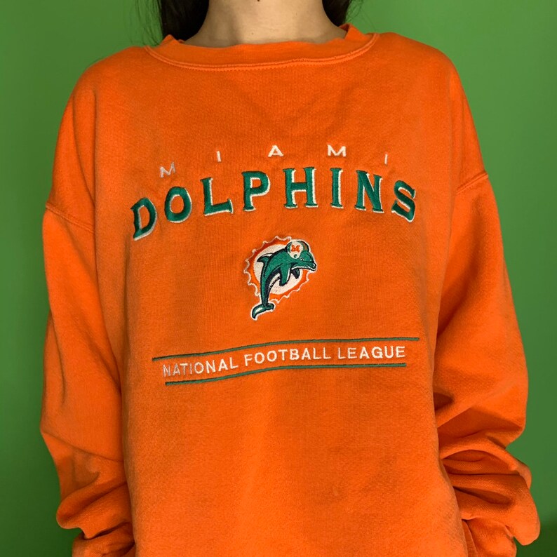 orange miami dolphins sweatshirt
