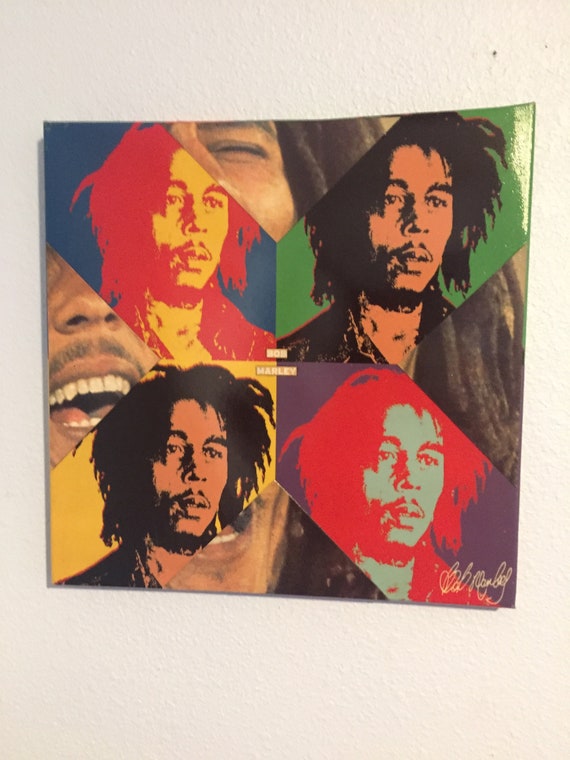 Bob Marley Poster Original Art Collage, Wall Hanging 