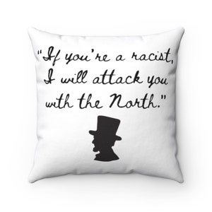The Office Quote Pillow, Abraham Lincoln, Michael Scott Quote, Office Merch for Fans, Spun Polyester Square Pillow